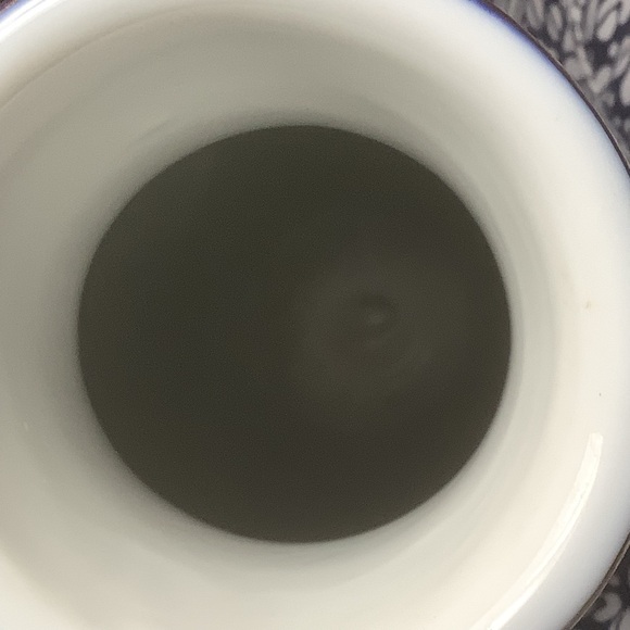 Cobalt Blue 8” Vase with Bamboo Design - Picture 8 of 9